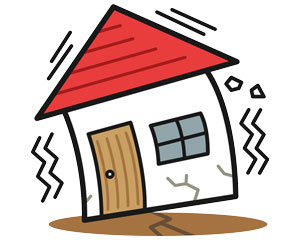 地震でうけた家屋の被害 そのままにしていませんか?